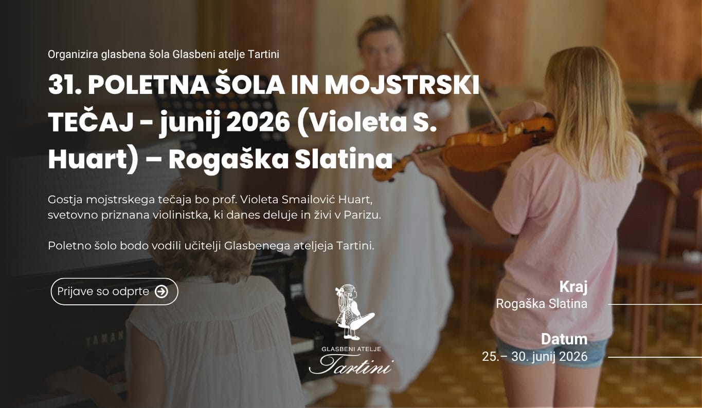 31. POLETNA ŠOLA IN MOJSTRSKI TEČAJ – junij 2026 (Violeta S. Huart) – Rogaška Slatina
